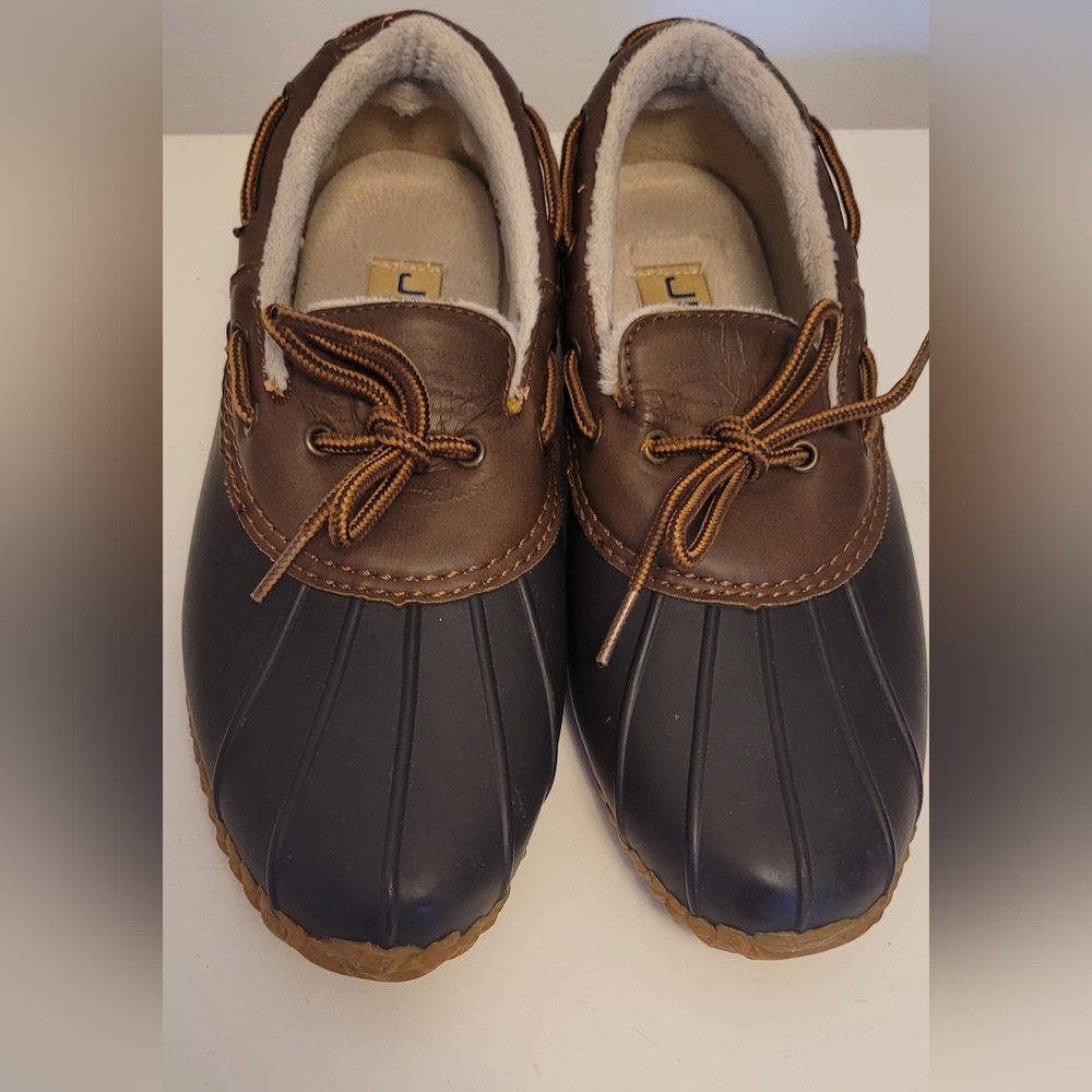 Jambu Men's Dark Brown and Black Boat Shoes - Picture 4 of 12